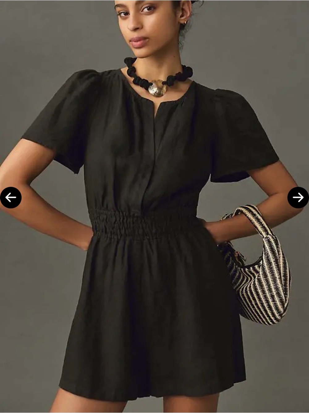 Anthropologie The Somerset Poplin Romper black size Medium